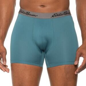 NEW Eddie Bauer 4 Pack Men Mesh Boxer Briefs Breathable Underwear Size Large